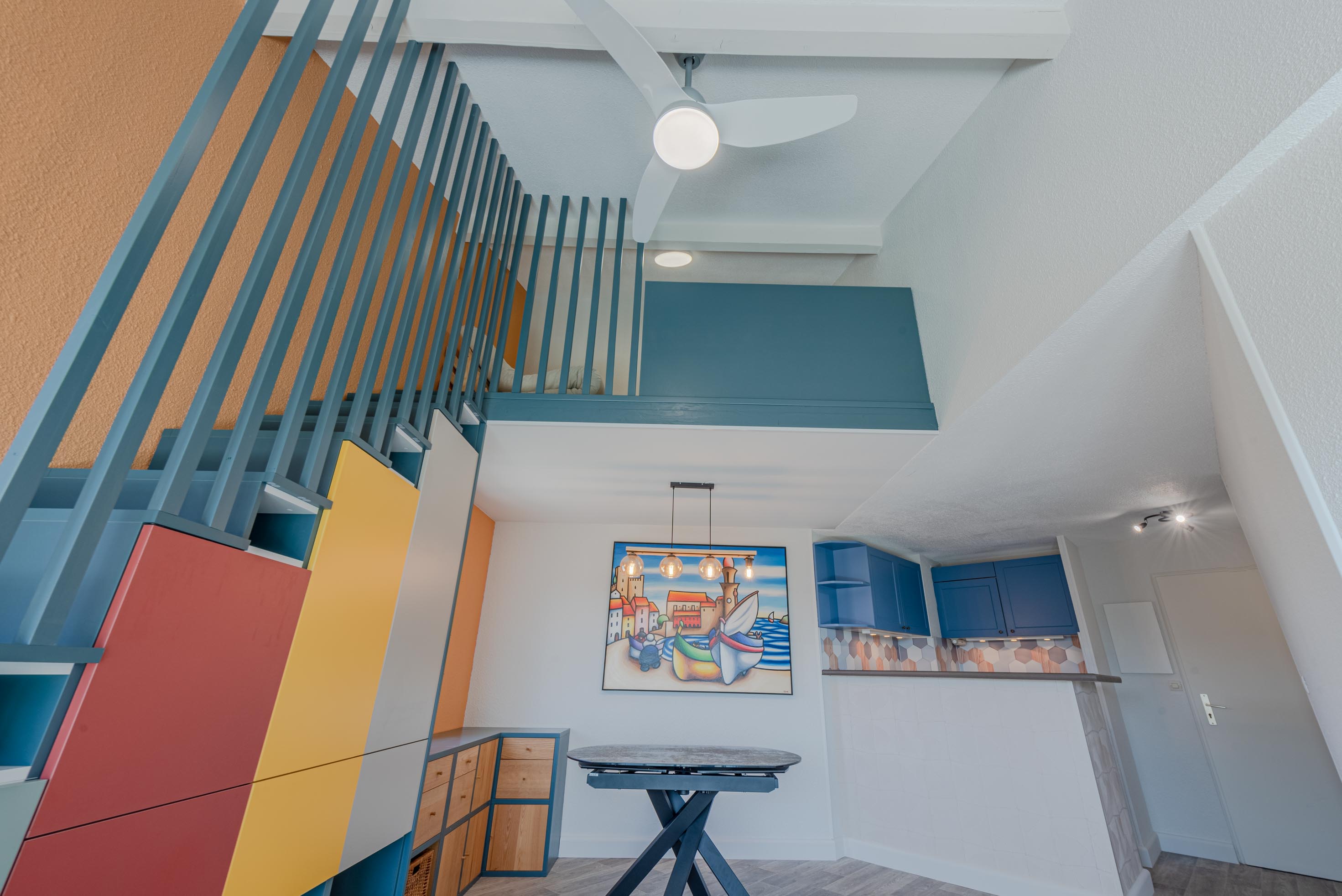 Conception et aménagement sur mesure d’un appartement à Saint-Cyprien Plage - Image après 3