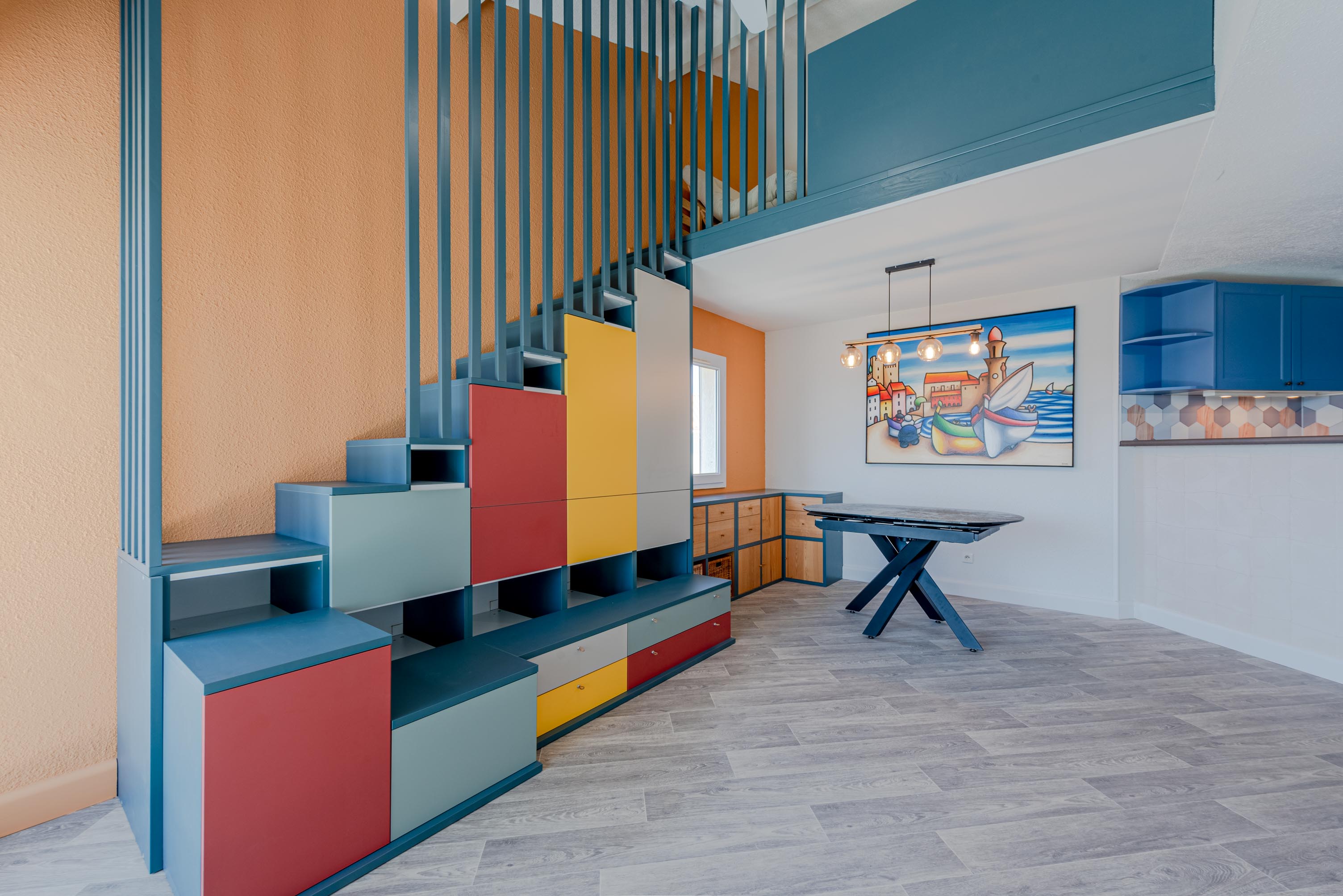 Conception et aménagement sur mesure d’un appartement à Saint-Cyprien Plage - Image après 2