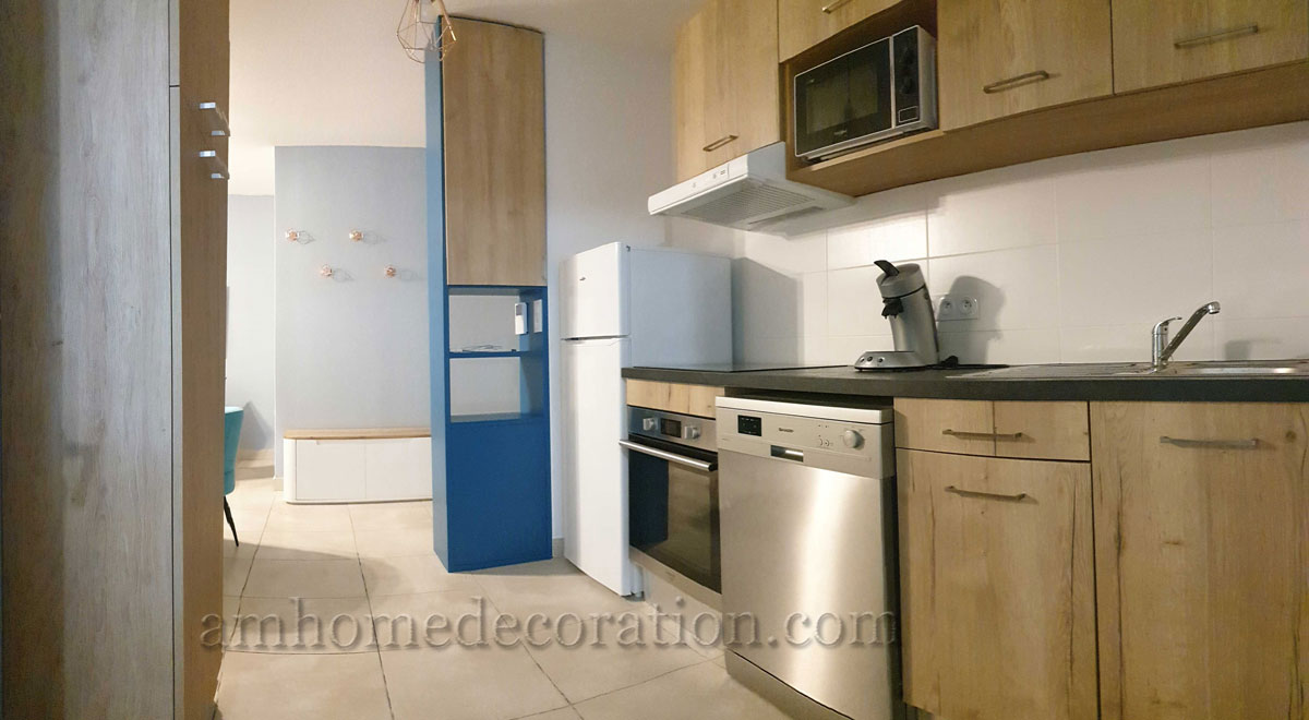 Aménagement et décoration d’un appartement neuf à Argelès-sur-Mer - Image après 3