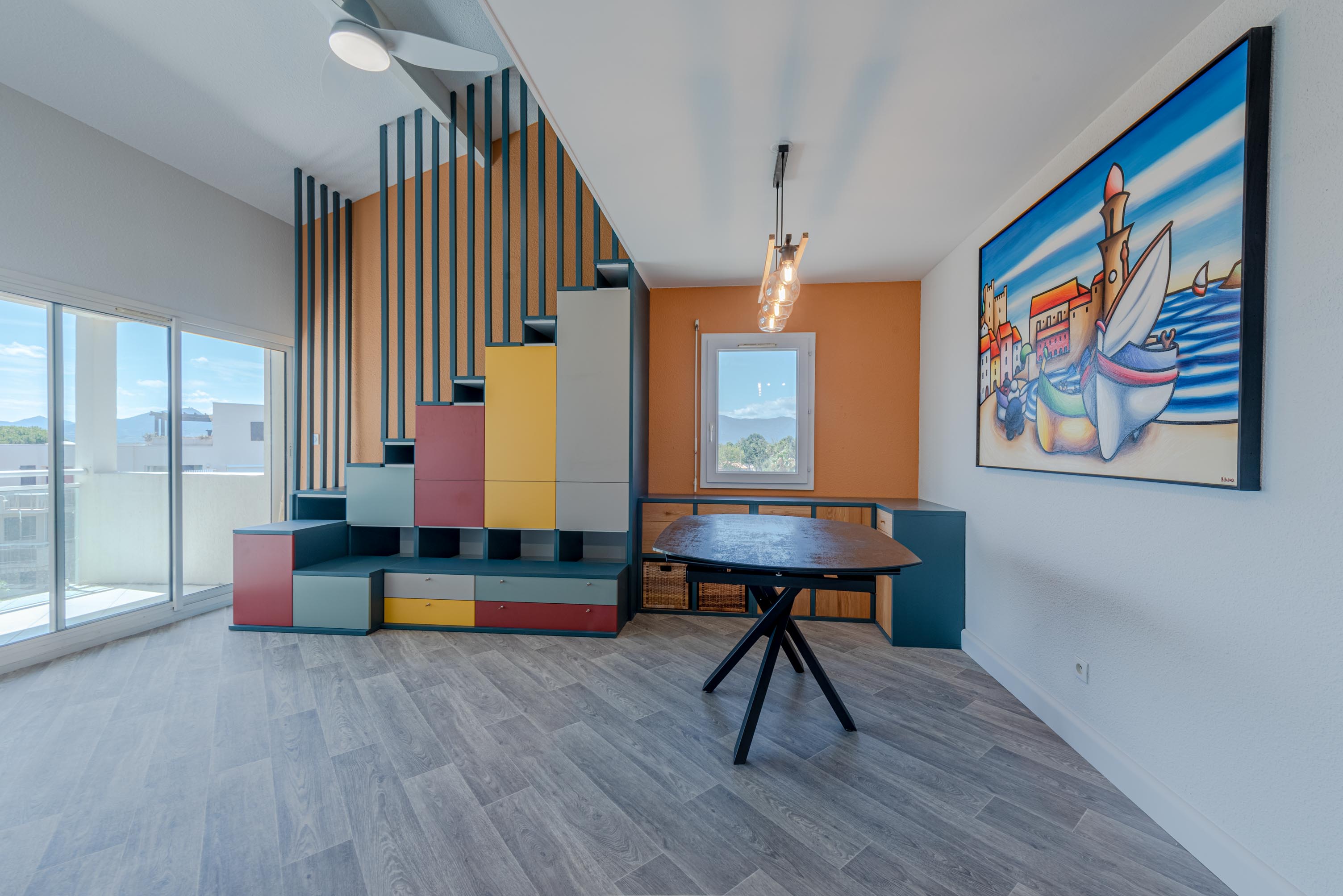 Conception et aménagement sur mesure d’un appartement à Saint-Cyprien Plage - Image après 1